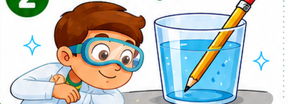 Pencil in water